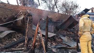 Photo of गुल्मीदरबारमा आगोलागीमा एउटा मोटरसाइलसँगै आधा दर्जन घर गोठ जले