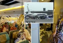 Photo of सिंगापुर एयरलाइन्सको विमान आकस्मिक अवतरण, एकको मृत्यु, ३० जना घाइते
