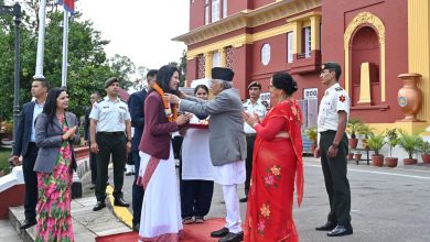 Photo of राष्ट्रपति पौडेलबाट पारालम्पिकमा पदक विजेता पलेशालाई सम्मान