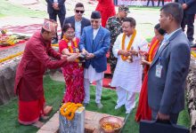 Photo of प्रधानमन्त्री ओलीद्वारा कीर्तिपुरमा एमाले मुख्यालय भवन शिलान्यास