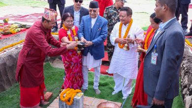 Photo of प्रधानमन्त्री ओलीद्वारा कीर्तिपुरमा एमाले मुख्यालय भवन शिलान्यास