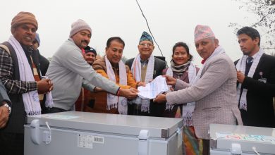 Photo of छपियाको माछाको बजारीकरणका लागि डिफ्रिज सहयोग 