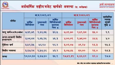 Photo of यस्तो छ संघीय बजेट कार्यान्वयनको अवस्था