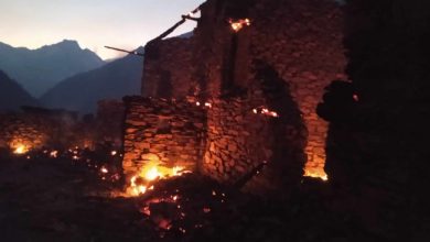 Photo of गोरखामा आगलागीबाट तीन घरमा पूर्ण क्षति, ११ चौपाया मरे