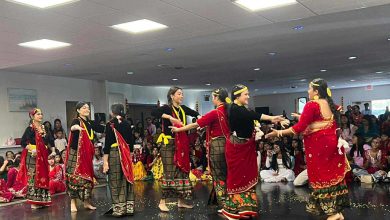 Photo of अमेरिकाका कोलम्बस र ह्यारिसवर्गमा सामुहिक देउसी भैलो, रमाए राज्य सांसद