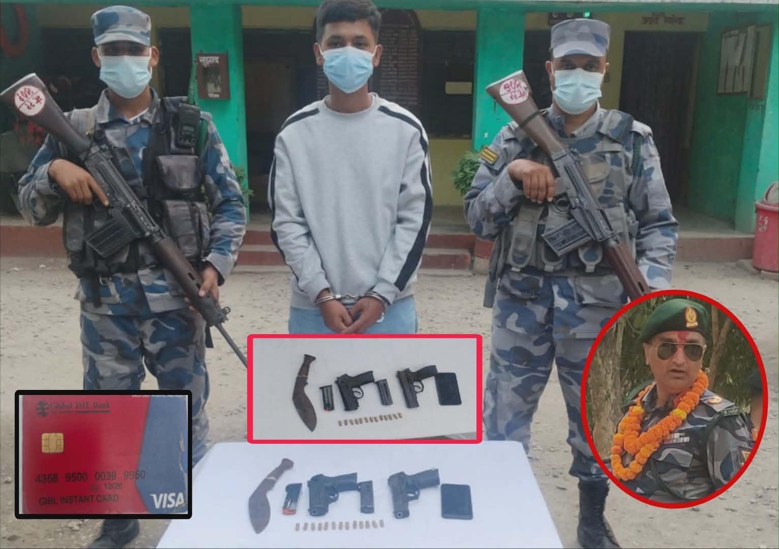 आधुनिक हतियारसहित एक युवक पक्राउ