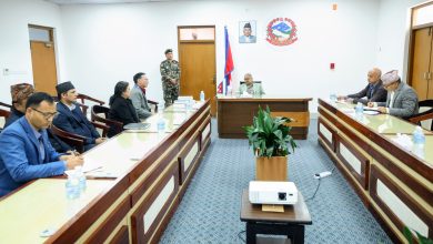 Photo of प्रधानमन्त्रीसँग सङ्गीत तथा नाट्य प्रज्ञा प्रतिष्ठानका पदाधिकारीको भेट