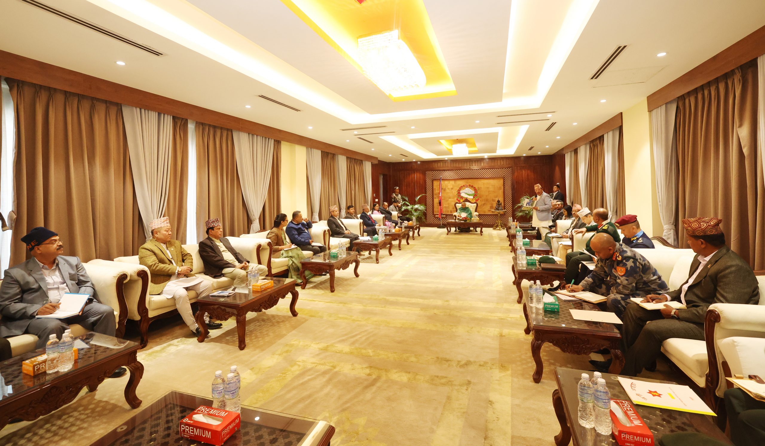 निर्वाचन सुरक्षा विषयमा मुख्य राजनीतिक दलहरुसँगको संवादमा प्रधानमन्त्री कार्की