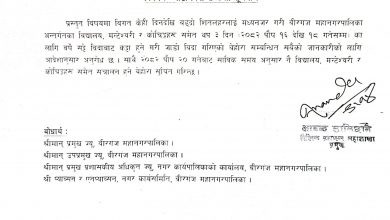 Photo of शीतलहरले वीरगञ्जमा तीन दिन सार्वजनिक बिदा