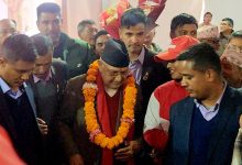 Photo of एमालेमा तेश्रो कार्यकालका लागि नवनिर्वाचित अध्यक्ष ओलीको शपथ