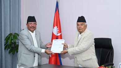 Photo of राष्ट्रपतिसमक्ष राष्ट्रियसभा सदस्य निर्वाचनको प्रतिवेदन पेस