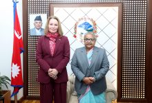 Photo of प्रधानमन्त्रीसँग नर्वेली राजदूतको शिष्टाचार भेट