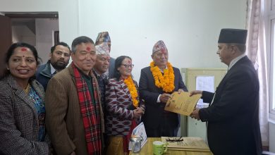 Photo of लमजुङ निर्वाचन क्षेत्र १ बाट एमालेका पृथ्वीसुब्बा गुरुङको मनोनयन