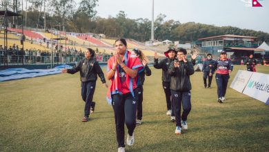 Photo of आईसीसी महिला टी-२० विश्वकप ग्लोबल क्वालिफायरमा टेष्ट मान्यता प्राप्त जिम्बावेविरुद्ध नेपालको जित