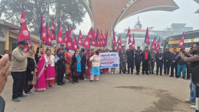 Photo of पर्यटकको स्वागत राष्ट्रिय झण्डाबाट