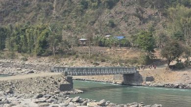 Photo of सुनकोशीको बङ्शिलाघाटमा अस्थायी बेलिब्रिज सञ्चालन