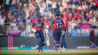 Photo of इङ्ल्याण्डसँग नेपाल ४ रनले पराजित