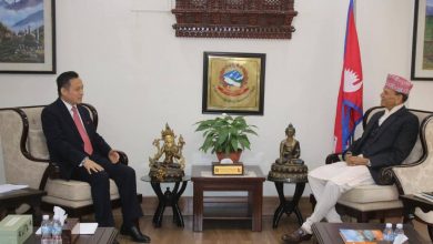 Photo of परराष्ट्रमन्त्रीसँग चिनियाँ राजदूतको भेट