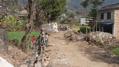 Photo of म्याग्दीको पुलाचौरमा पक्की सडक निर्माण सुरु