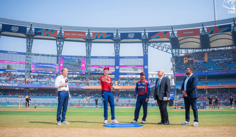 विश्वकप क्रिकेटः इङ्ल्यान्डविरुद्ध पहिला बलिङ गर्दै नेपाल