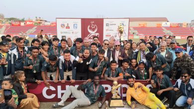 Photo of सहाराले १२ वर्षपछि चुम्यो आहा रारा पोखरा गोल्डकपको उपाधि