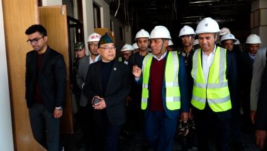 Photo of अध्यक्ष दाहालद्वारा निर्माणाधीन सङ्घीय संसद् भवन निरीक्षण