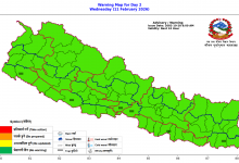 Photo of उच्च पहाडी र हिमाली क्षेत्रमा हल्का वर्षा र हिमपात हुने