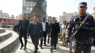 Photo of गृहमन्त्रीसहितको टोलीद्वारा धरहरा क्षेत्रको अनुगमन