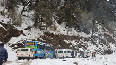 Photo of भारी हिमपातका कारण मध्यपहाडी लोकमार्ग अवरुद्ध
