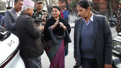 Photo of पूर्वराष्ट्रपति भण्डारीद्वारा मतदान