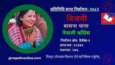 Photo of दैलेख-१ बाट नेपाली काँग्रेसकी बासना थापा विजयी