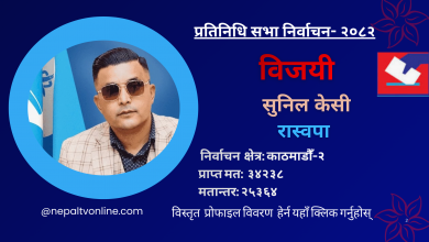 Photo of काठमाडौँ-२ बाट रास्वपाका सुनिल केसी विजयी