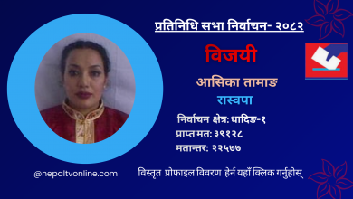 Photo of धादिङ-१ बाट रास्वपाकी आसिका तामाङ विजयी