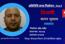 Photo of पर्वतमा रास्वपाका सागर भुसाल विजयी