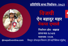 Photo of बझाङबाट नेकपा एमालेका ऐन बहादुर महर विजयी