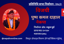 Photo of रुकुमपूर्वबाट नेकपाका संयोजक प्रचण्ड विजयी
