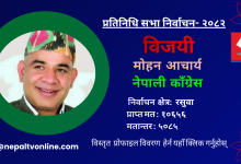 Photo of रसुवामा काँग्रेसका मोहन आचार्य विजयी