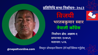 Photo of अछाम-१बाट नेपाली काँग्रेसका भरतकुमार स्वार विजयी
