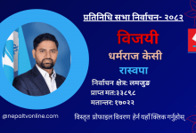 Photo of लमजुङमा रास्वपाका केसी विजयी