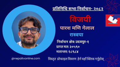 Photo of उदयपुर– १ मा रास्वपाका गेलाल विजयी