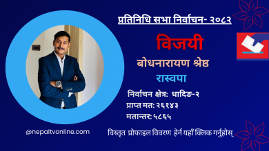 Photo of धादिङ-२ बाट रास्वपाका बोधनारायण श्रेष्ठ विजयी