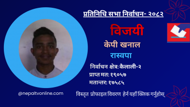 Photo of कैलाली-२ मा रास्वपाका केपी खनाल विजयी