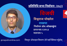Photo of ओखलढुंगाबाट रास्वपाका विश्वराज पोखरेल विजयी