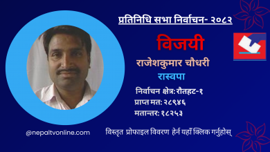 Photo of रौतहट-१ बाट रास्वपाका राजेशकुमार चौधरी विजयी