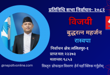 Photo of ललितपुर–१ रास्वपाका बुद्धरत्न महर्जन विजयी