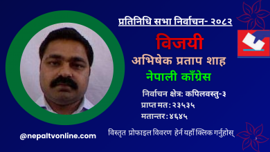 Photo of कपिलवस्तु-३ बाट नेपाली काँग्रेसका अभिषेक प्रताप शाह