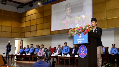 Photo of गृहमन्त्री गुरुङद्वारा प्रहरी प्रधान कार्यालयको निरीक्षण