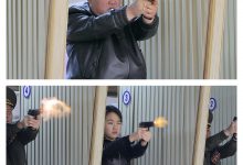 Photo of किम र छोरीले गरे नयाँ पेस्तोलको परीक्षण