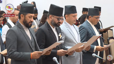 Photo of नवनिर्वाचित प्रतिनिधिसभा सदस्यहरुको शपथ ग्रहण सम्पन्न