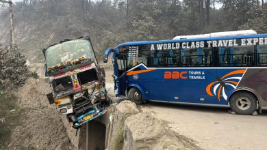 Photo of दाउन्नेमा पाँचवटा सवारी साधन ठोक्किँदा आठ जना घाइते